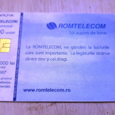 Cartela telefonica Romtelecom 2005, calendar, 100.000 lei