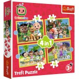 PUZZLE TREFL 4IN1 COCOMELON PREZENTAREA FAMILIEI