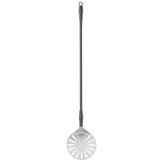 Paleta pizza, rotunda,perforata, din aluminiu, 1200x230mm foto