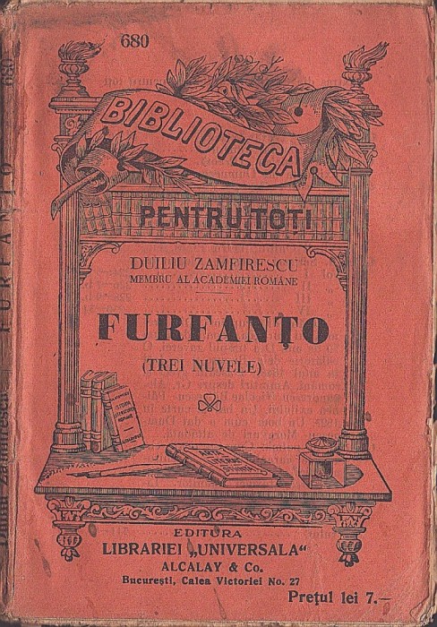 C8621N Furfanțo, trei nuvele de Duiliu Zamfirescu, Biblioteca pentru toți