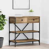 VidaXL Masa Consolă Stejar Artisan 75x34.5x75 cm Lemn prelucrat