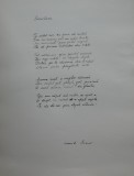 Manuscris de poetul Leonid Dimov , poezia Derulare