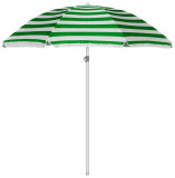 Umbrelă Dalia, 180 cm, 32/32 mm, cu articulație, verde/albă, verde/albă