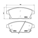 Placute frana Buick Encore Suv; Cadillac Ats Coupe, Ats; Chevrolet Cruze (J300), Cruze Estate (J308), Cruze Liftback (J305), Orlando (J309), Trax, Vo