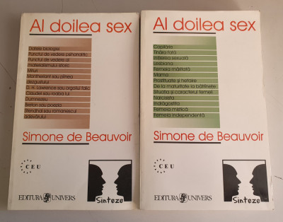 Simone de Beauvoir - Al doilea sex - 2 volume foto