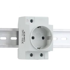 Soclu de alimentare modular pe sina DIN, 16A, 220V