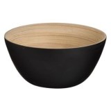 Bol din Bambus Negru cu Detalii Naturale - Design Rustic, CMCLASS