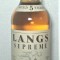 - WHISKY LANGS SUPREME, AGED 5 YEARS, CL 70 GR 40 ANII 90/2000 IMP. STOCK, ITALY