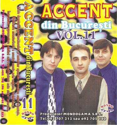Casetă audio Accent din București &amp;ndash; Vol. 11, originală foto