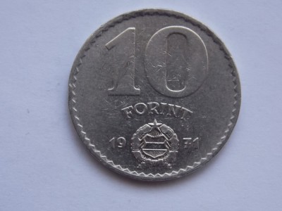 10 FORINT 1971 UNGARIA foto