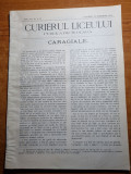 curierul liceului 30 noiembrie 1912-inmormantarea lui caragiale,mozart,napoleon