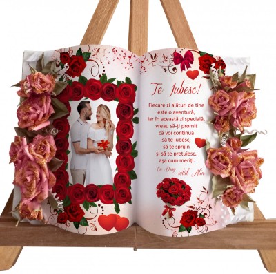 Cadou tablou personalizat poza foto Valentine Dragobete iubita mama StalutaD foto