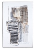 Tablou pictat in ulei decorat cu metal Crown 82.5 cm x 4.5 cm x 122.5 h