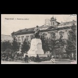 Carte poștală veche Oradea &ndash; Szacsvay Szobor (Statuia Szacsvay) &ndash; 1915