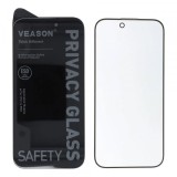 Folie de protectie Ecran Privacy Veason pentru Apple iPhone 16 Pro Max, Sticla Securizata, Full Glue, 6D