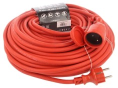 Prelungitor alimentare KEL 3x2,5mm2 40m 16A cu 1 priză roșie