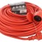Prelungitor alimentare KEL 3x2,5mm2 40m 16A cu 1 priză roșie