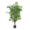 Planta artificiala, ficus cu ghiveci, verde, 135 cm, ART
