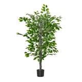 Planta artificiala, ficus cu ghiveci, verde, 135 cm, ART
