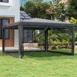 Cumpara ieftin Cort de petrecere cu 4 pereți din plasă, antracit, 4x4 m, HDPE
