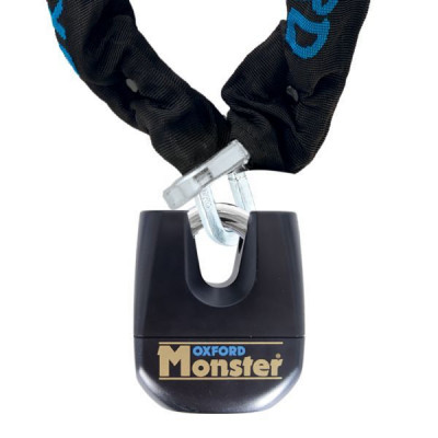 Lant antifurt Oxford Monster 12 Chain &amp;amp;amp; Padlock, lungime 1.5m, grosime 12mm foto