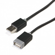 Cablu prelungitor serioux usb a 2.0 tata - usb-a 2.0 mama conectori auriti 3m negru foto