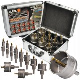 Set carote 16-53mm cu vidia pentru metal burghie din titan 10piese (21209)