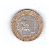 Moneda Venezuela 1 bolivar 2007, stare buna, curata