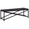 VidaXL Bancă de grădină, negru, 120 cm, poliratan 46210