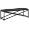 vidaXL Bancă de grădină, negru, 120 cm, poliratan 46210