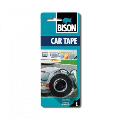 Banda adeziva BISON CAR TAPE B05461 dublu-adeziva pe ambele fete uz interior si exterior 1.5m x 19mm foto