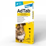 AdTab Pisici 48 mg (2.0 - 8.0 kg) - 1 tabletă, Antiparazitar Intern-Oral,