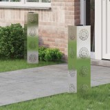 vidaXL Lumină LED Solară pentru Alei 2 pcs Oţel inoxidabil 879790