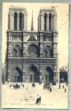 AD 391 C. P.VECHE-PARIS-NOTRE DAME-CIRCULATA1909-CATRE SERBAN OTETELESANU,SINAIA, Circulata, Franta, Printata