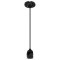 Pendul tavan soclu e27 portelan - negru