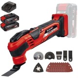 Einhell TE-MG 18 Li VARRITO PXC + Twinpack CB + 4514095 - Multicutter accesorii + Set 2 acumulatori si incarcator Li-Ion 18 V 2.5 Ah