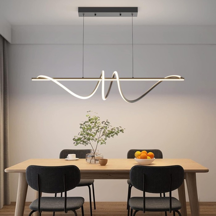 Lustra LED suspendata cu telecomanda, neagra, liniara, 48W, 3 functii de lumina, calda/naturala/rece, intensitate reglabila, dimensiune 120x10x100cm,,