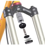 Sistem metalic de ascundere tracker Airtag, THD, atasabil la bicicleta in furca sau ghidon