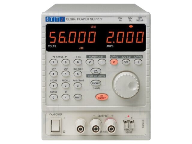 Alimentator de laborator AIM-TTI canal unic liniar reglabil 0-56VDC