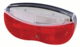 Stop bicicleta Cribo cu 2 LED-uri rosii super bright, 2 x 0.2W, prindere pe portbagaj, vizibilitate 1000 m