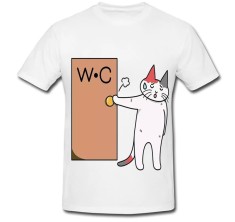 Tricou &amp;quot; Cat W.C &amp;quot; foto