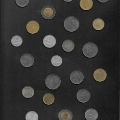 Lot 25 monede Italia (cele din imagine)
