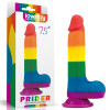 Prider - Dildo cu ventuză, 19.5 cm, Orion