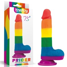 Prider - Dildo cu ventuză, 19.5 cm