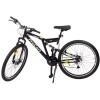 Bicicleta MTB full suspension, roti 26 inch, 21 viteze, frane mecanice pe disc, cric, far si stop, ProCart