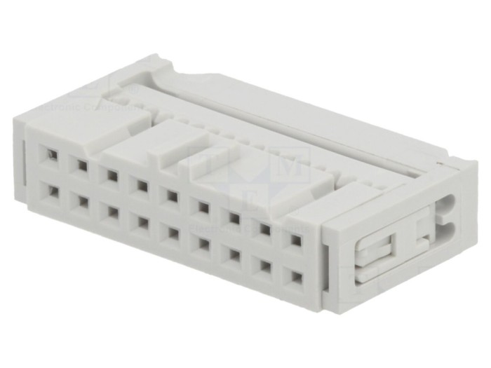 Conector IDC mamă 18 pini aurit