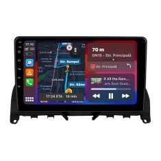 Navigatie Dedicata Mercedes Benz C-Class W204 S204 (2006 - 2013), 9Inch, 8Gb Ram, 256Gb Stocare, Carplay