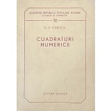 CUADRATURI NUMERICE de D. V. IONESCU, 1957