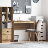 vidaXL Birou de scris Stejar artisanal Plăci aglomerate Mediu Durabil