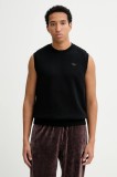 adidas Originals vestă P Ess Knit Vest culoarea negru, light, JY2651